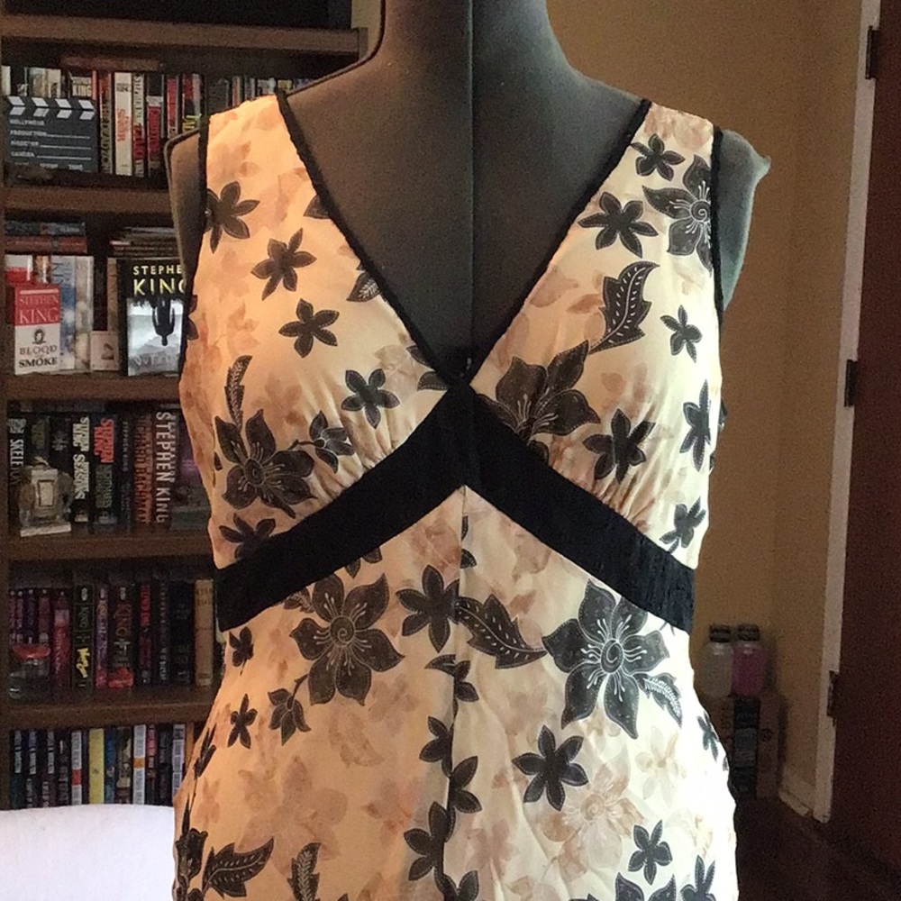 A stunning cream and brown sundress with class!
